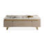 Table basse Beige Stone + Bois manufacturé