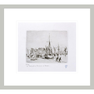 La Port Pres de Douanne à Rouen par Camille Pissarro