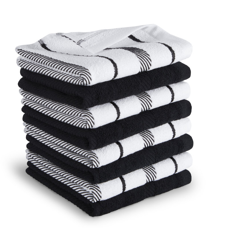 KitchenAid Albany Dishcloth 12"x12", Black