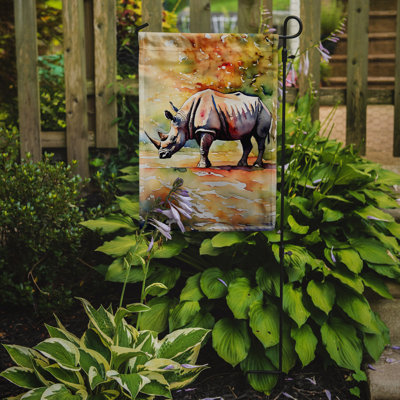 Drapeau de jardin Rhinoceros
