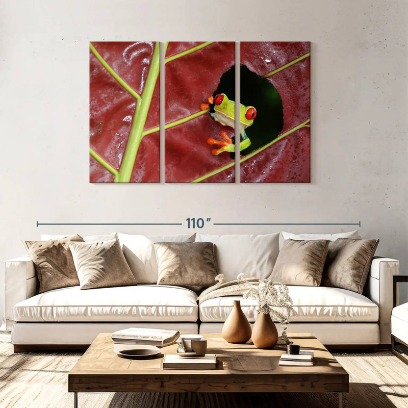 Brampt Wild Red Eyed Tree Frog, 48" H x 74" W