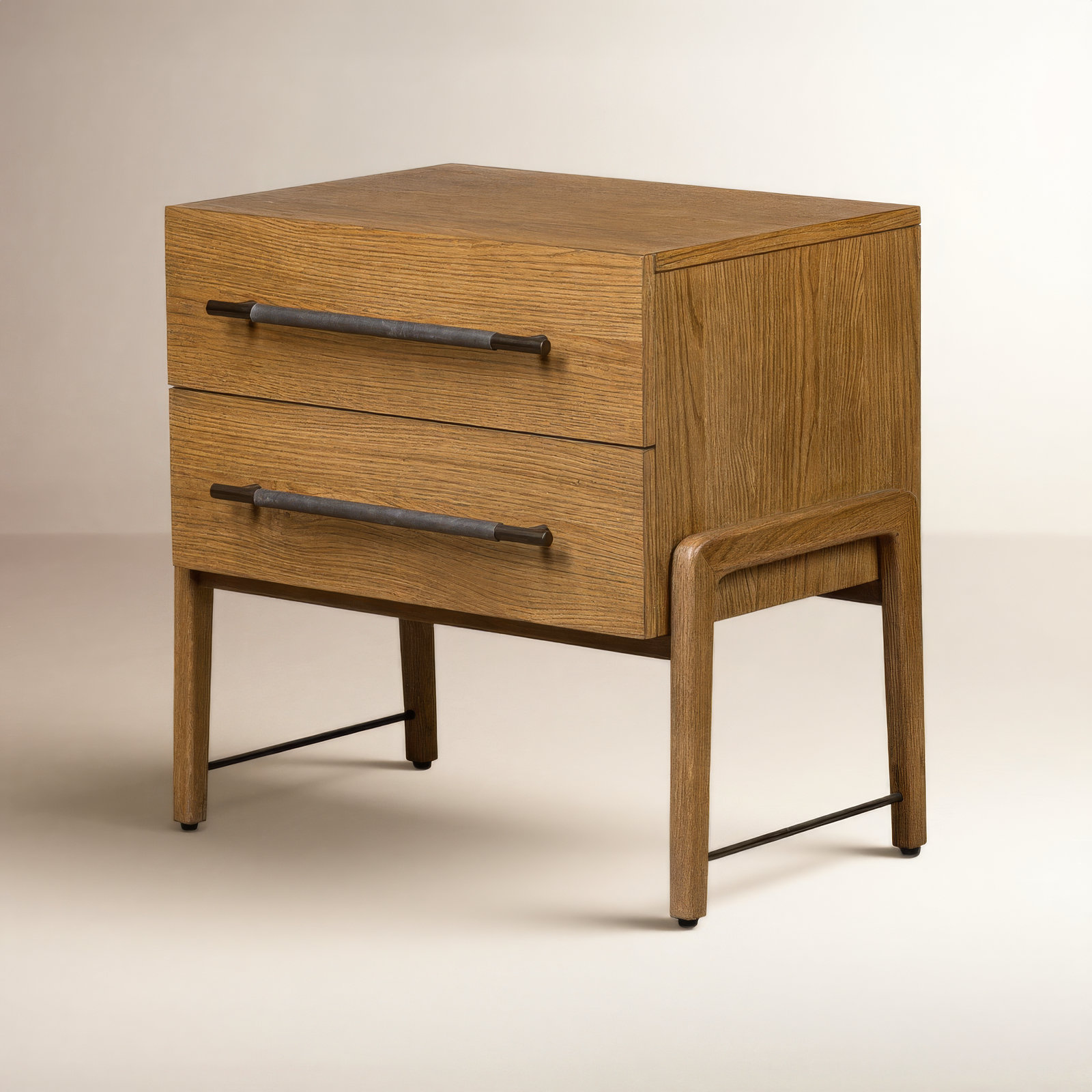 Karsten Oak Nightstand, Amber Oak