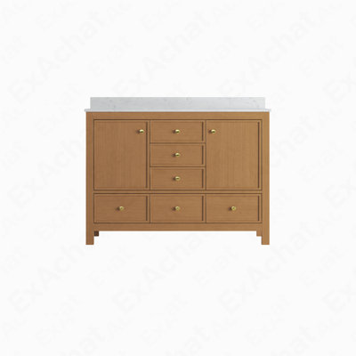 Meuble-lavabo simple 48 po, meuble-lavabo de rangement pour salle de bain