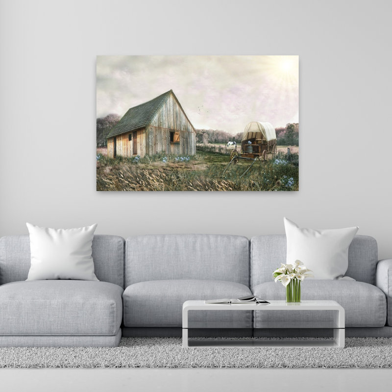 Art mural Homestead Haven, H 40 po x l 60 po