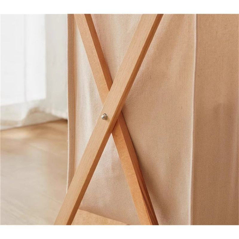 Fabric Laundry Hamper, 24" H x 15.15" W x 14.56" D