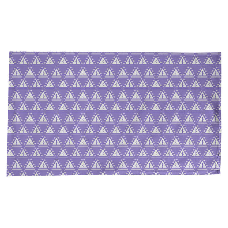 Nappe d’arbre minimaliste classique Barbra, Mauve / Blanc