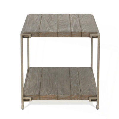 Table de bout en métal avec tablette