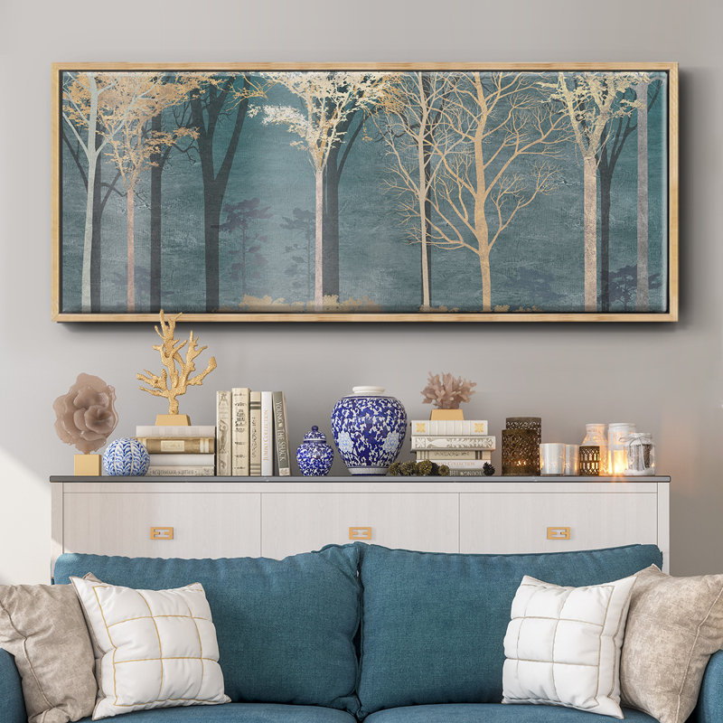 Into the Woods- Framed Canvas, 20" H x 50" W