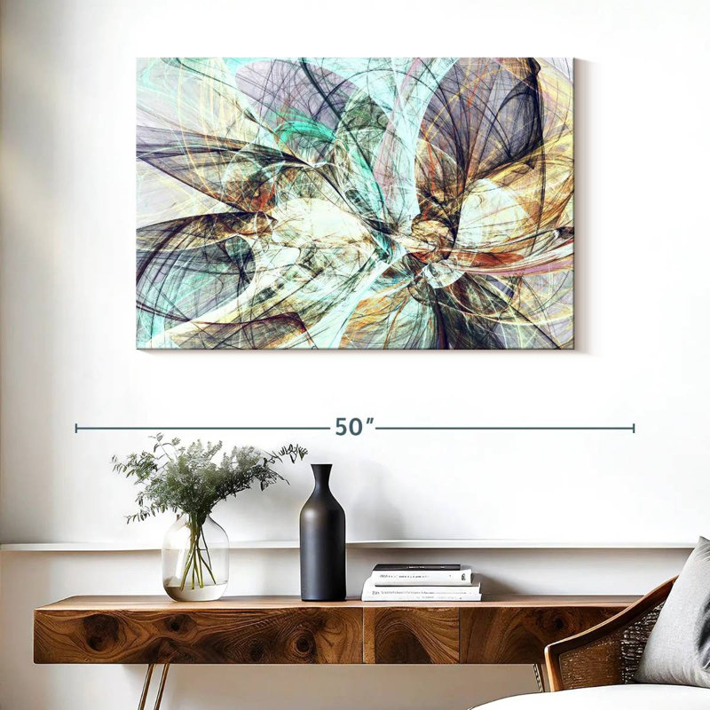 Dynamic Abstract Colors In Abstract Canvas Print, 26" H x 39" W x 1.25" D