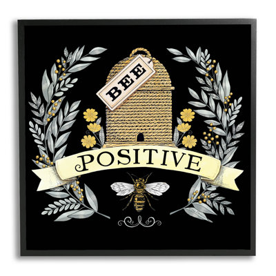«Bee positive vintage hive», estampe numérique par Deb Strain