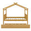 Lit en bois avec couchette-666364084