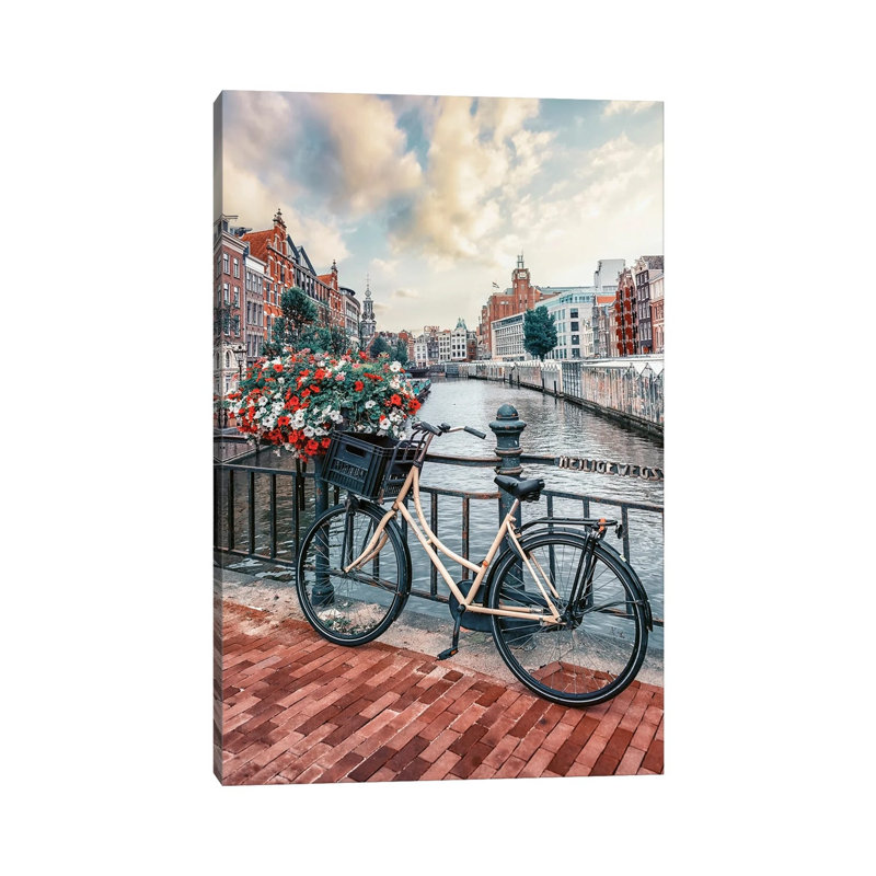 With Flowers 1 Piece Wall Art on Canvas, 66.04 cm H x 45.72 cm W