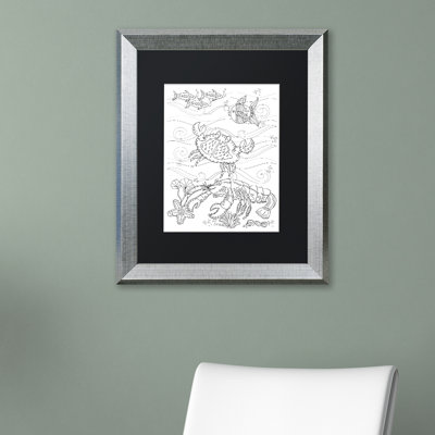 «Crab and Lobster», reproduction d'impression encadrée