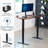 VIVO Electric 60" x 24" Stand Up Desk, Dark Walnut Table Top, Black Frame-117170474-117170475-117170483