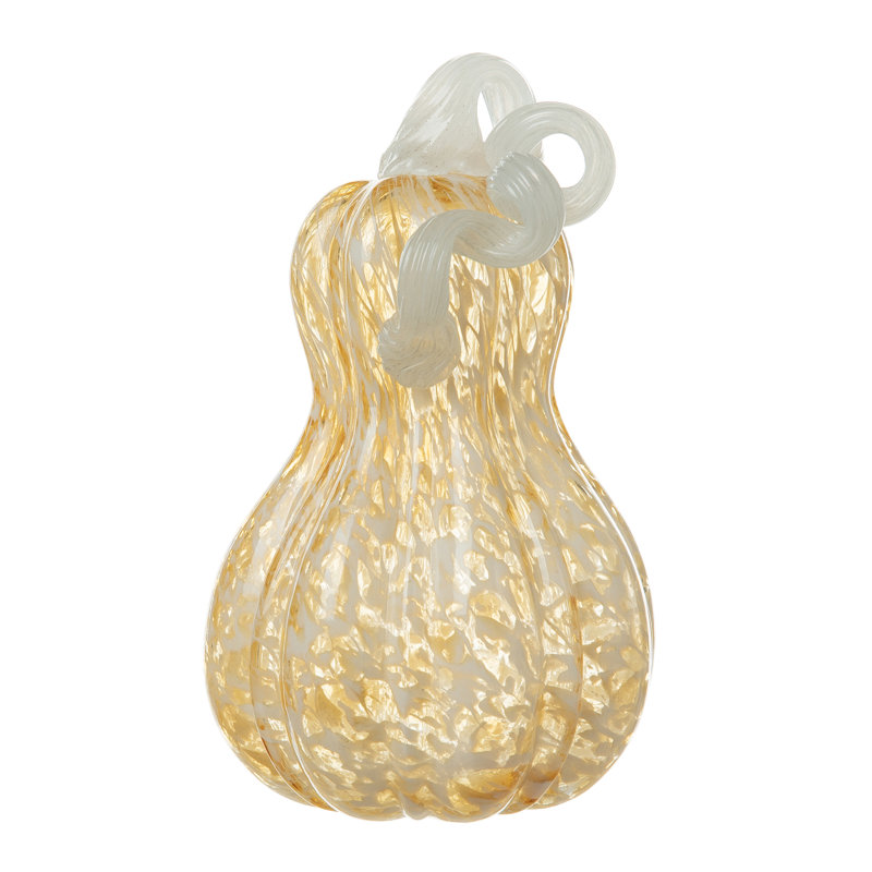 Gourde en verre d'automne 8,5 po, Or