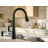 Moen Reyes Spot Resist 15.67 In. H Pull Down Sprayer Kitchen Faucet With 360 Degree Spout Swivel And Power Boost 87932bl-113441181