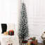 Arbre de Noël enneigé 6 pi, 329 pointes, base en métal, Jolly 6 pi artificiel avec neige, saison magnifique