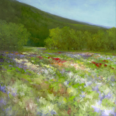 " Flowers Of Half Moon Bay II " by Sheila Finch Painting Print