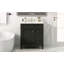 Meuble-lavabo de 30 po avec lavabo supérieur, meuble-lavabo moderne avec 2 tiroirs et tiroir escamotable, meuble-lavabo simple-118592850