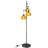 Modern Floor Lamp For Living Room, Mid Century Standing Tree Lamps With Wood Shade, Dimmable 3 Lights Tall Lamp