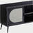 Black TV Stand with Metal Leg