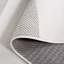 Tapis rayé en polypropylène tissé à la machine en ivoire / gris Moindou-1233433019