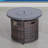 32" Round Fire Pit Table In Mixed Gray