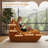 Bean Bag Chair, Oversized Loveseat Fireside Chair for Adults, 2 Seater with Memory Foam Filled, Lazy Sofa Lounge Floor Sofa for Living Room, Bedroom, Office, No Assembly Required. (Yellow)-119243958-119243967