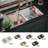 Quartz Undermount Sinks 32.5'' L Double Bowl Kitchen Sink-98291424