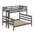 Twin XL Over Queen Bunk Bed With Ladder