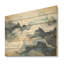 Minimalisme River Mountain Wonders I - art montagnard sur bois de pin naturel-101404388