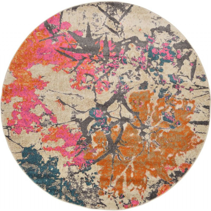 Oriental Indoor Rug, Round 6'