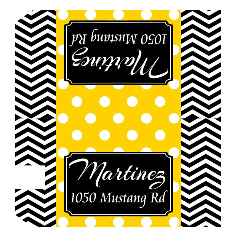 Couvercle de boîte aux lettres personnalisé, Jaune