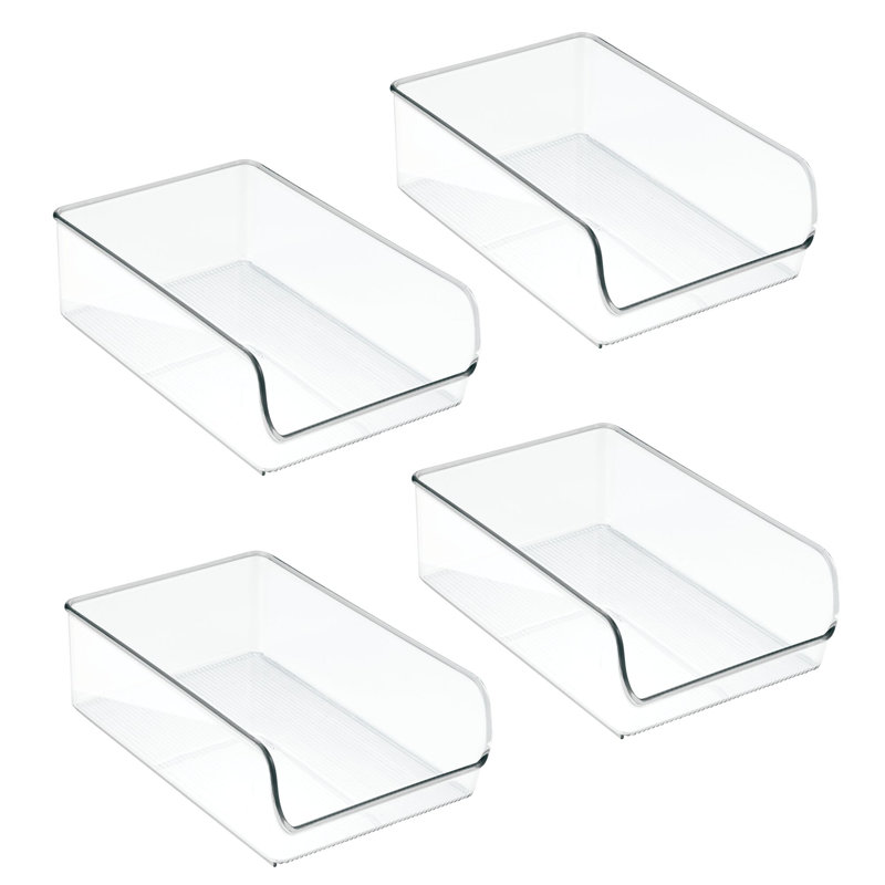 Bac de rangement en plastique iDesign - Bac d'organisation pour la cuisine - Idéal pour les armoires ou les réfrigérateurs