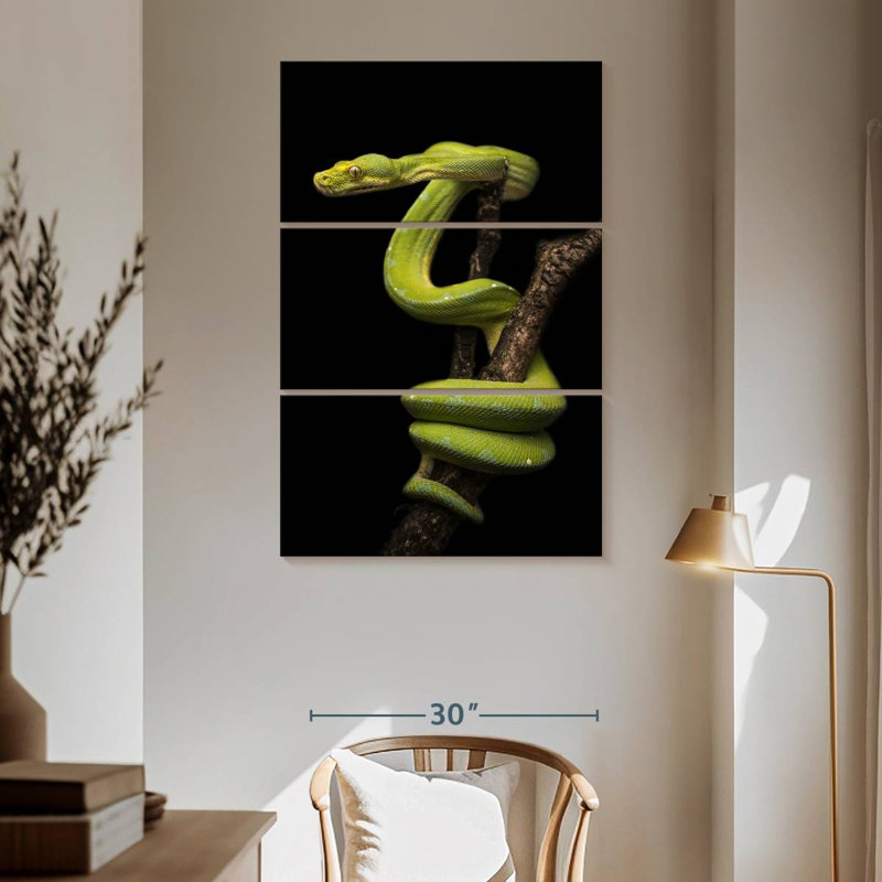 Brampt Python Wrapped Around A Branch, 65" H x 42" W