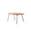 Table de cocktail pliable ovale en bois récupéré naturel pour votre salon