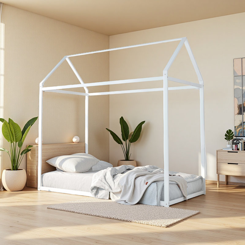 Structure de lit House, Blanc