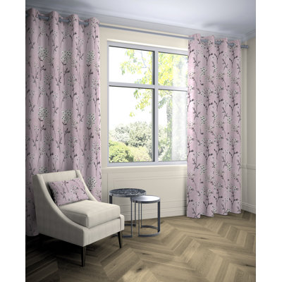 Cotton Room Darkening Curtains / Drapes Pair