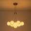 Lustre en forme de grappe de verre à 13 lumières Scituate