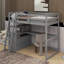 Lit mezzanine avec bureau et tablettes-118032024-118032023