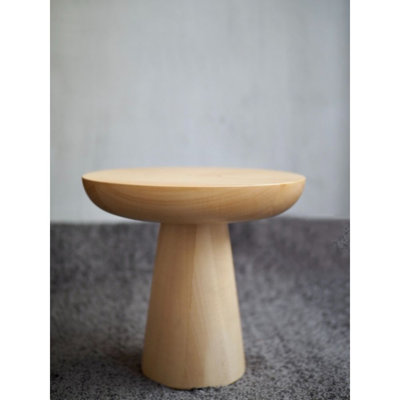 Kayson Solid Wood Pedestal End Table