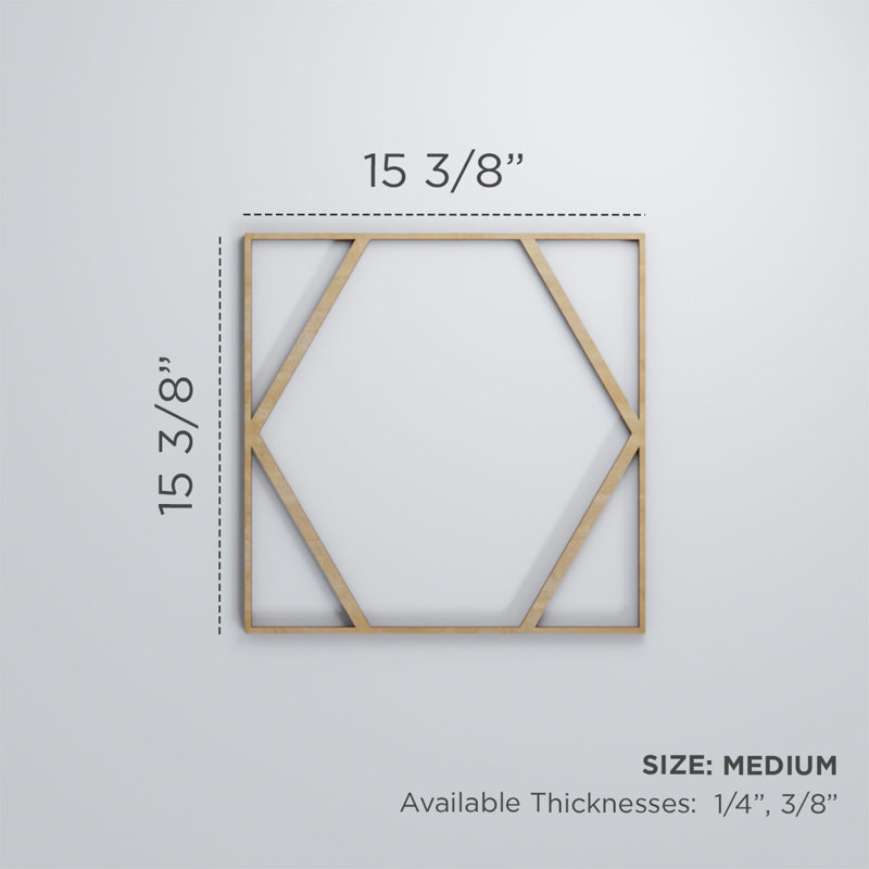 Panneaux muraux décoratifs en bois Fraser, Chêne rouge, H 11 3/8 po x l 11 3/8 po x P 3/8 po