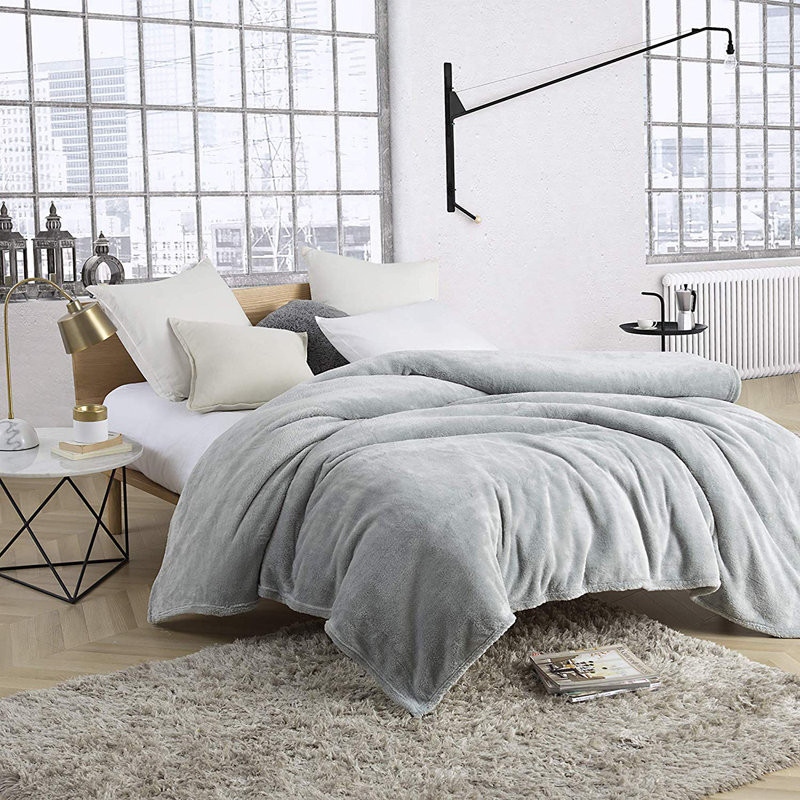 Other Items Coma Inducer Fleece Sheet Set, King Sheet Set + Fitted Sheet + 2 Pillowcases, Gray