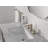 Velum Widespread Bathroom Faucet 3 Hole, 2-handle Bathroom Sink Faucet with Drain Assembly-93657156