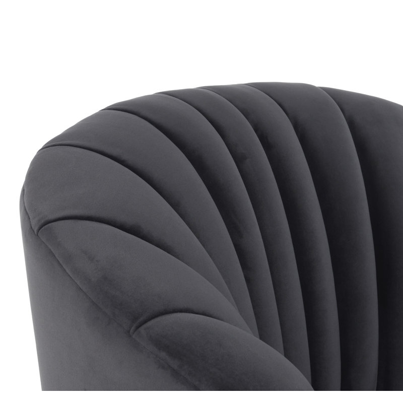 Marion Swivel Accent Chair, Gray