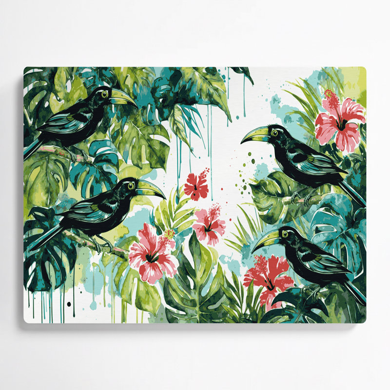 Oiseau hawaïen, art mural beige en métal, 20" H x 24" W x 0.05" D