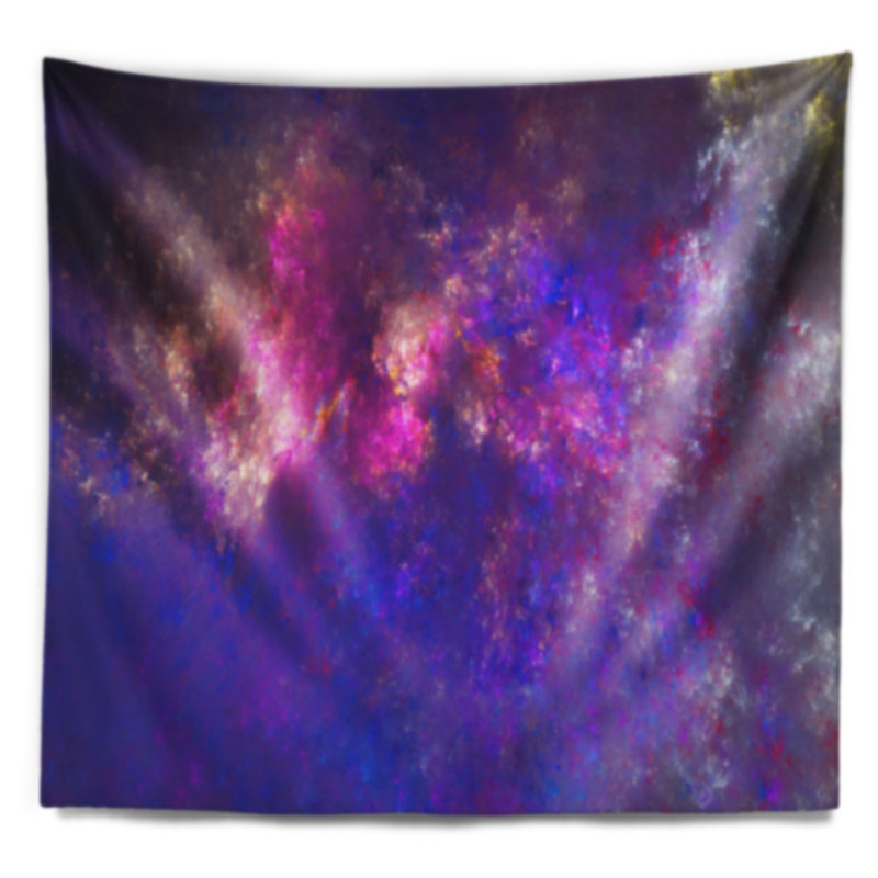 Tapisserie bleu ciel starry abstract clear, H 68 po x l 80 po