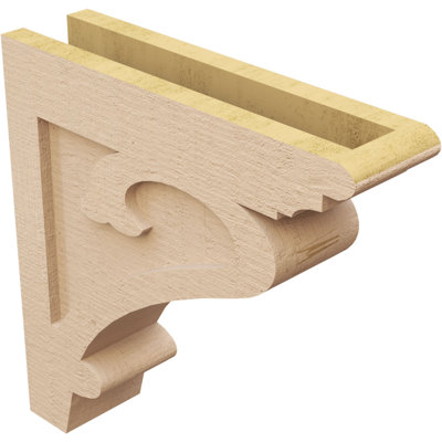 Bois de cèdre brut Mayflower TimberThane Corbel, apprêté brun clair
