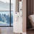 Vanity Desk, 37" Middle Size Left Bedside Cabinet Vanity Table , Cushioned Stool Dresser Set, 2 AC, 2 USB Socket, Hair Dryer Stand, Large Touch Control LED Sliding Mirror, 3-Color Switch, EPA, GCC, UL Certificate-1503640331