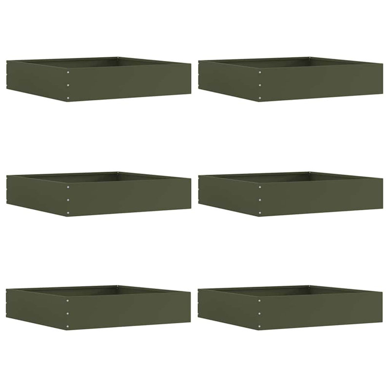 Steel Hardware, 13cm H x 60cm W, Olive Green